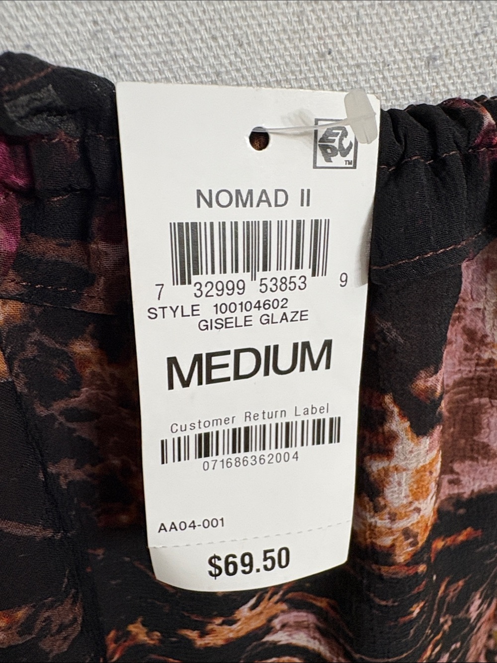 NWT I.N.C. International Concepts Nomad ll Gisele Glaze Off The Shoulder Blouse - Picture 6 of 16